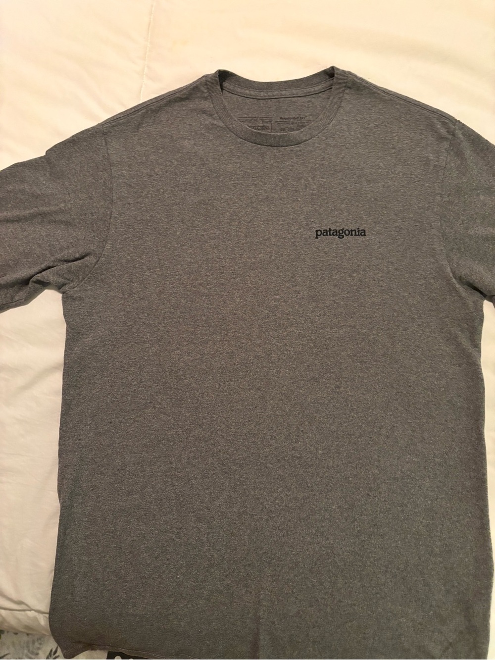 Patagonia Responsibili-Tee Men’s Gray Short-Sleeve Logo Tee